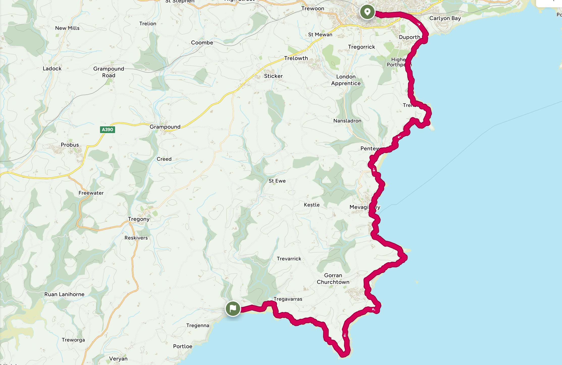 Route for Day 38