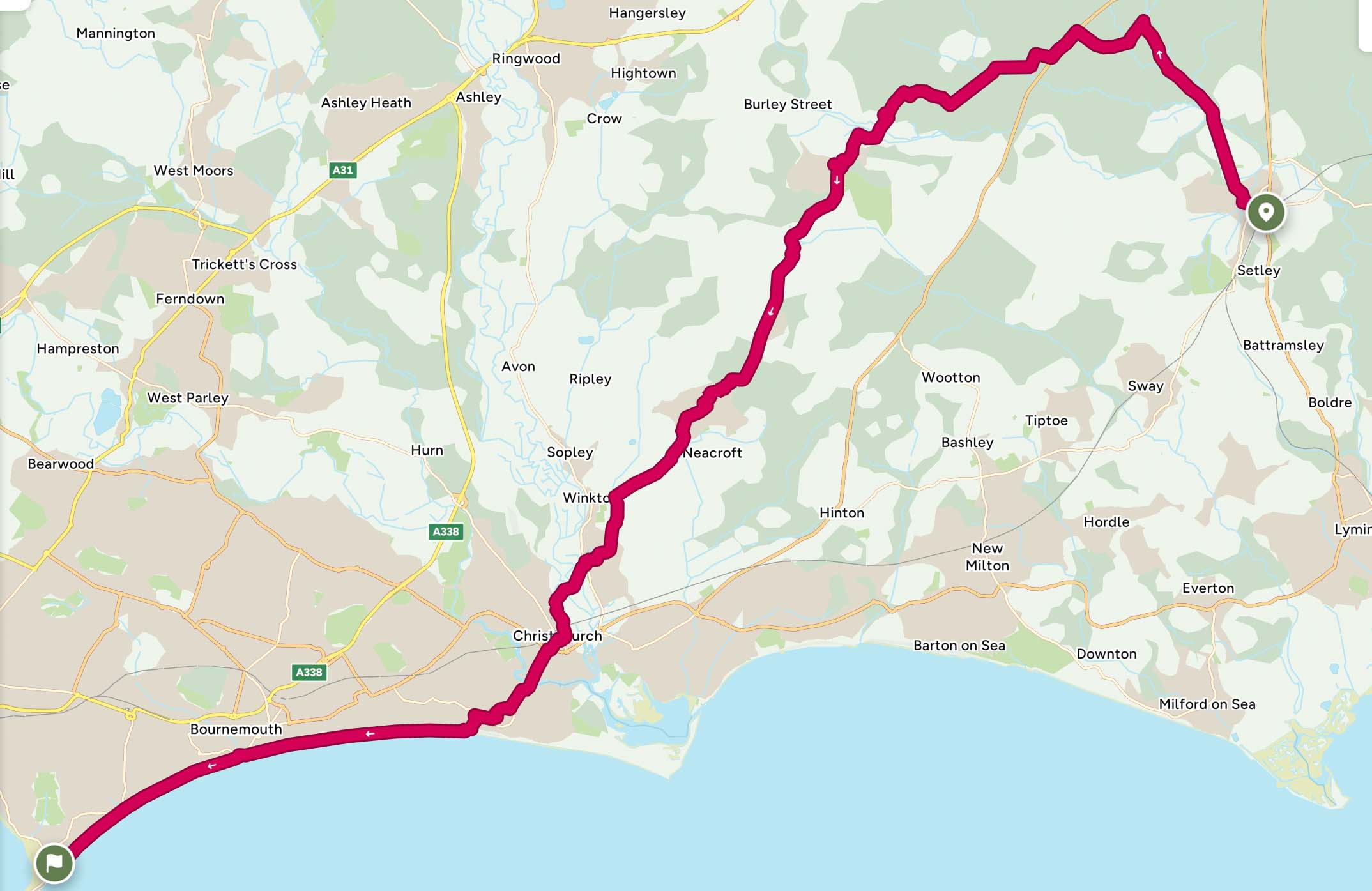 Route for Day 28