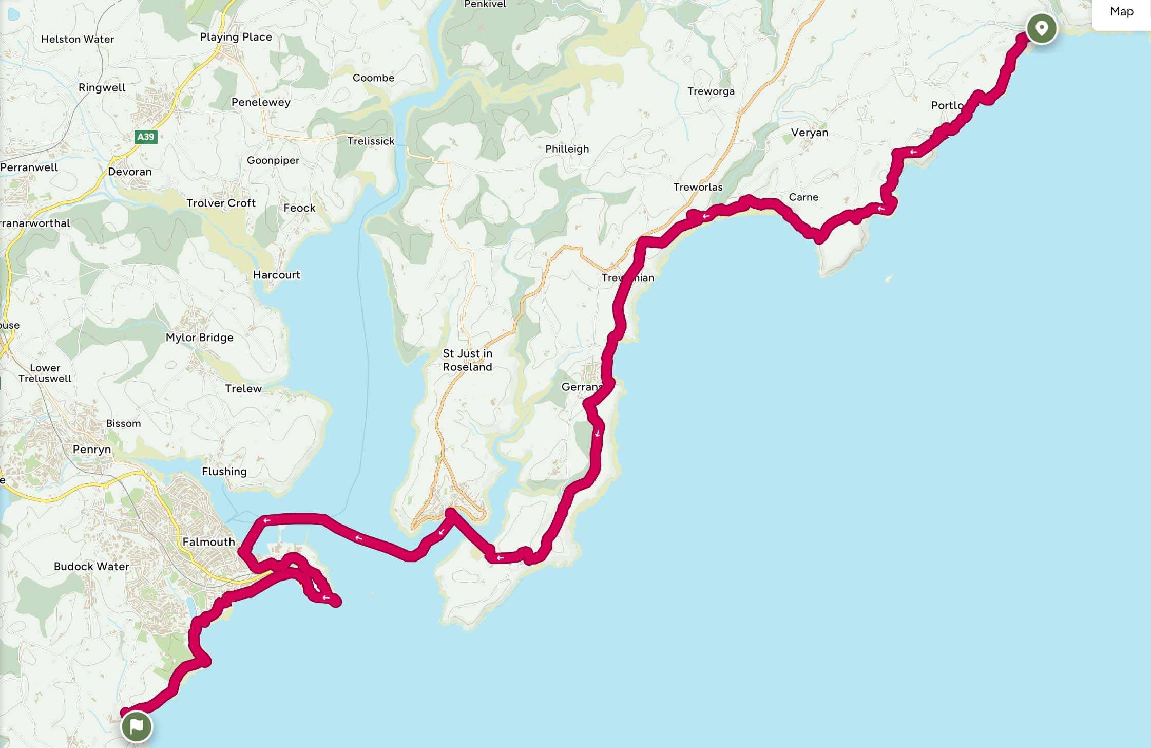Route for Day 39