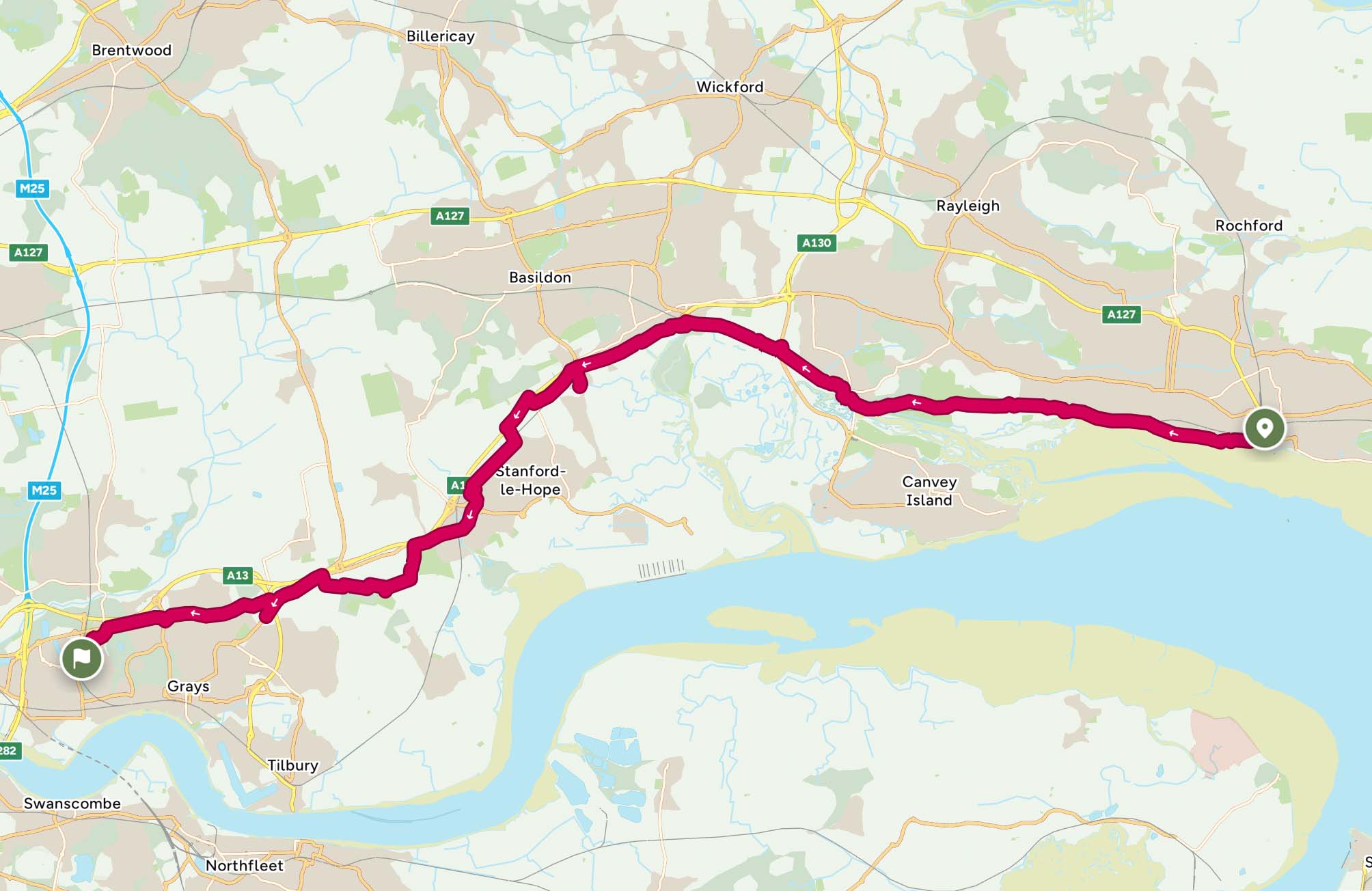 Route for Day 21